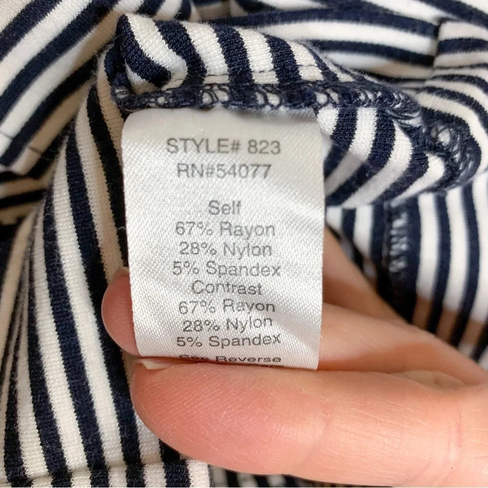 Cabi Nautical Striped Stretch Jersey Jacket - Picture 7 of 7